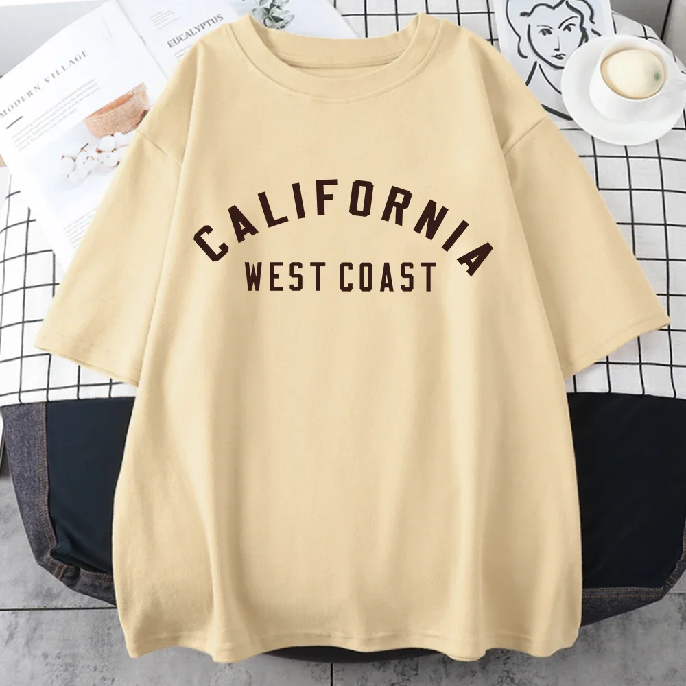 California West Coast Classic Graphic T-Shirts For Men/Women Breathable Cotton Streetwear Fashion Oversized T Shirt Loose Tshirt