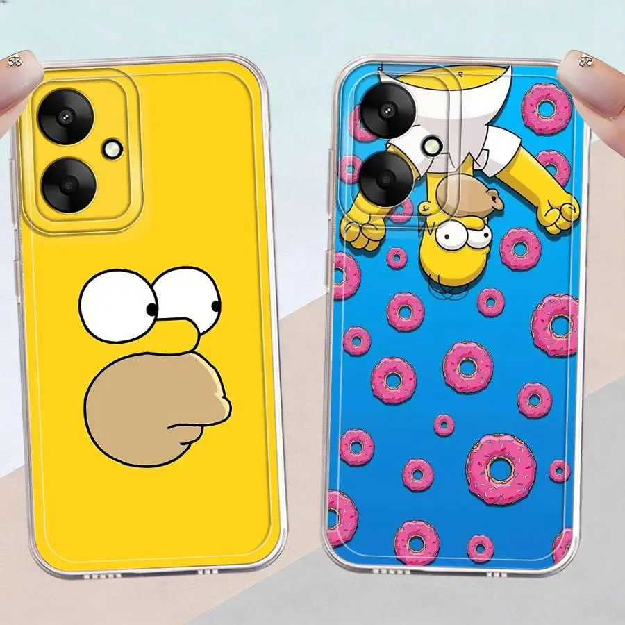 

The Simpsons Bart Homer Case for Xiaomi Poco X3 Pro X3 NFC Soft Phone Cover
