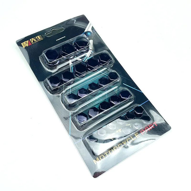 30 قطعة 1.4/1.2/1/0.8 سنتيمتر دراجة نارية تعديل غطاء برغي الديكور ل دراجات نارية سيارة كهربائية الملونة الجوز غطاء اكسسوارات #3