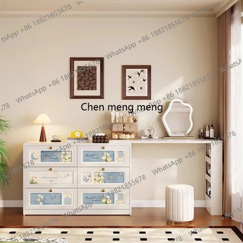 E136 Light Women Chairs Dressing Tables Makeup Mirror Girls Modern Dressing Table Drawers Moveis Para Quart House Accessories