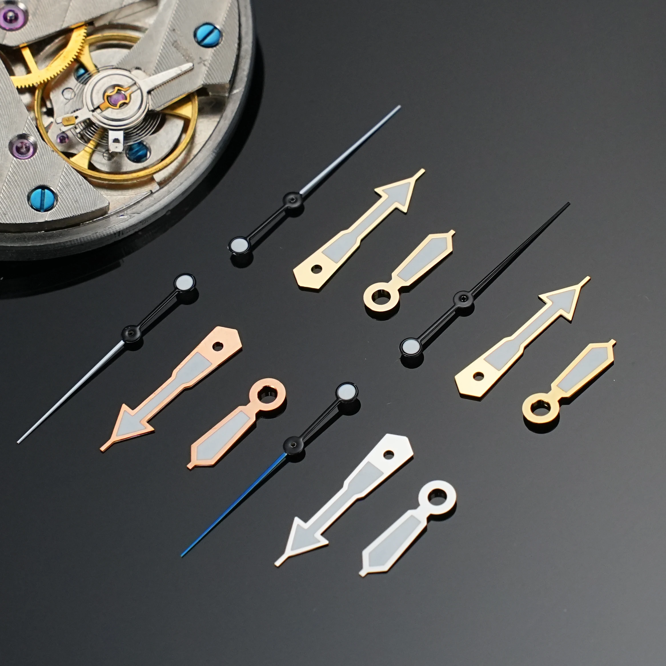 นาฬิกามือ SKX มือนาทีสําหรับ Seiko SKX007 SKX009 NH36 NH35 การเคลื่อนไหวดัดแปลงผู้ชายสีเขียวส่องสว่างวินาทีมืออะไหล่