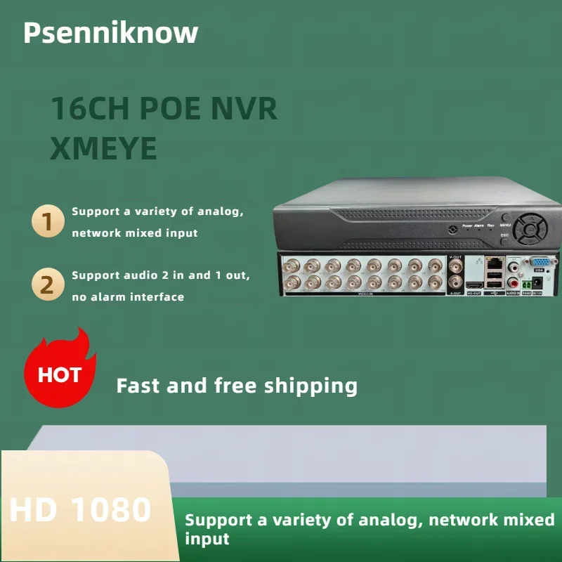 Audio Video Recorder 1080P Digital 16ch Cctv Dvr Kit Security Camera System XMEYE CCTV IR Waterproof  5Mp AHD Camera