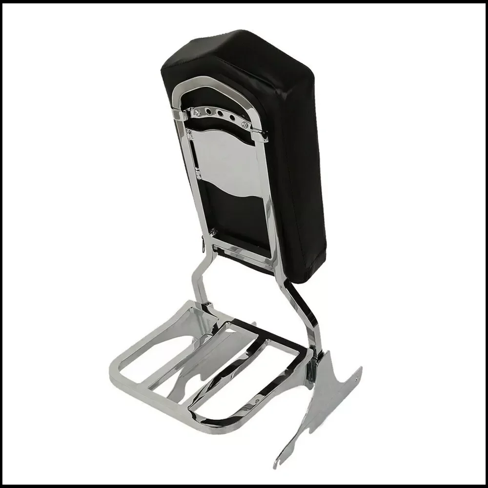 Backrest Sissy Bar Luggage Rack Fits For Harley Softail