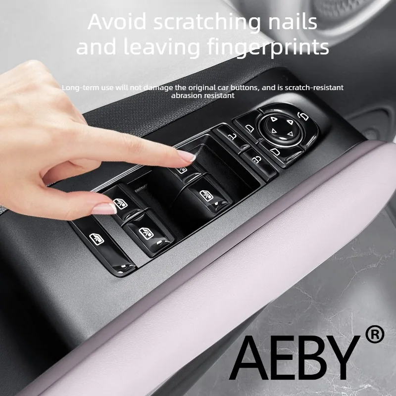 

AEBY For BYD Atto 2 Smart Driving Editio 2024-2025 Car Window Switch Panel Sticker,Anti-Scratch Control Button Decal,sticker