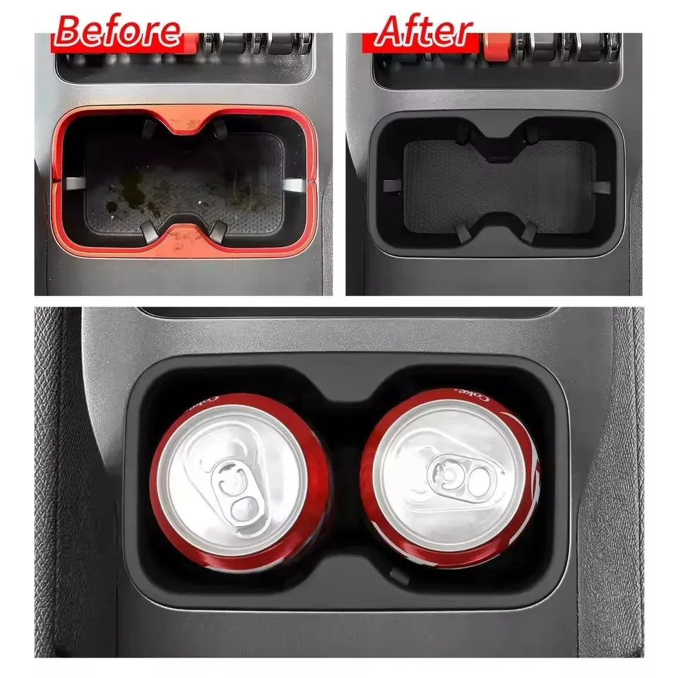Car Center Console Cup Holder Insert Nonslip Silicone Beverage Stand Cup Holder Auto Drink Storage Stand For BYD SHARK 2024 2025