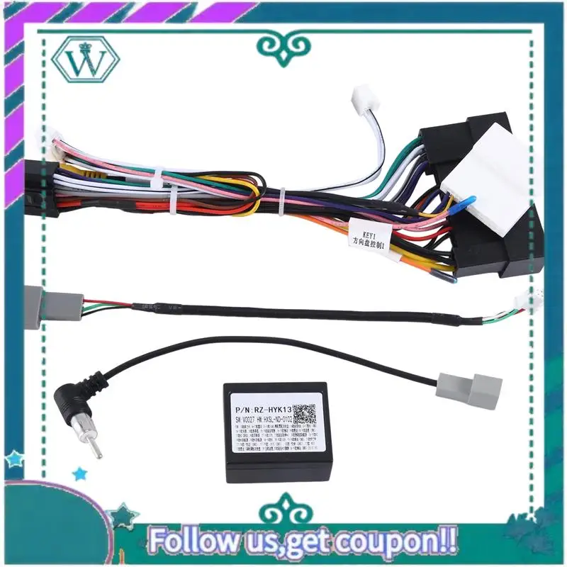 

AA92-автомобильный радиоприемник Canbus, кабель, жгут проводов питания, разъем, декодер CAN-шины для KIA Carnival Sedona Optima Sorento