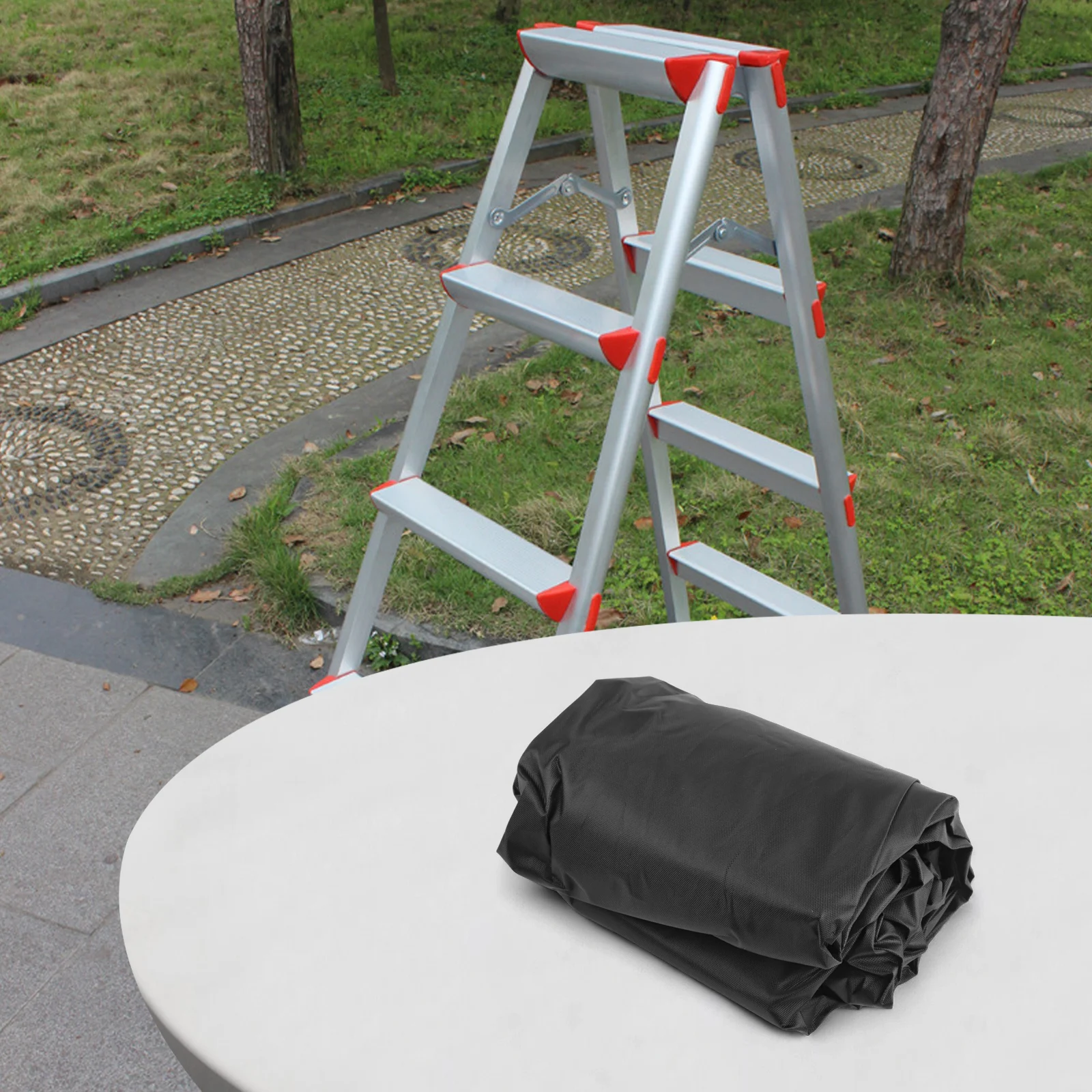 Outdoor Folding Ladder Dust Cover in 210D Oxford Fabric Provides Protection from Dust and Sunlight 50*174*12cm