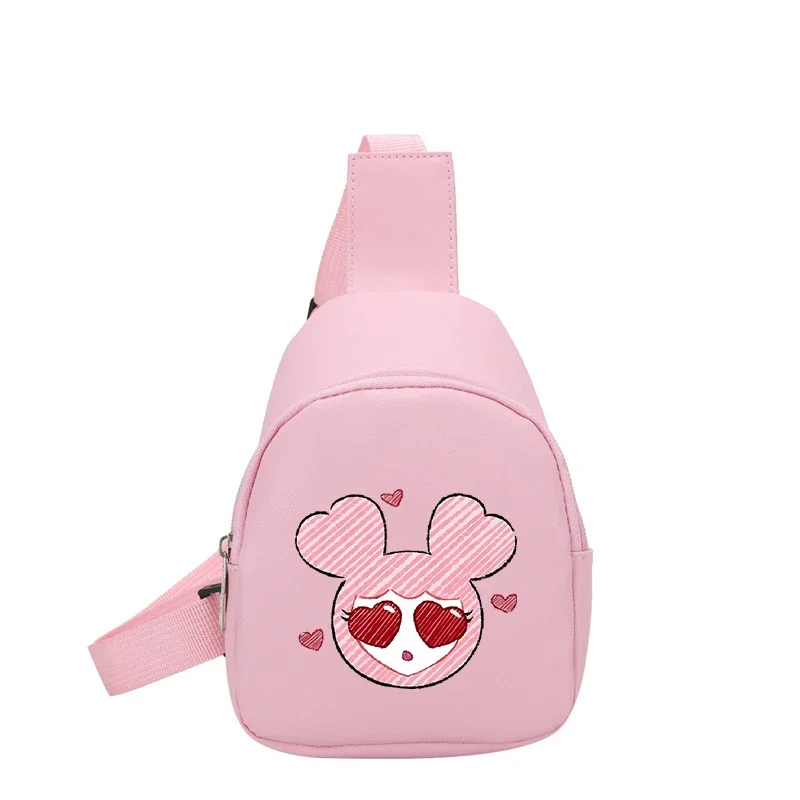 Cute Cartoon Chest Bag Kpop TWICE Shoulder Bag PU Leather Portable Crossbody Bag Woman Man Fashion Outdoor Satchel Birthday Gift view 4
