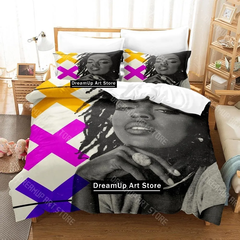 3D Printed Lauryn Hill Rapper Bedding Set for Boys Girls Duvet Cover Pillowcase Twin Queen King Full Single Double Sizes
