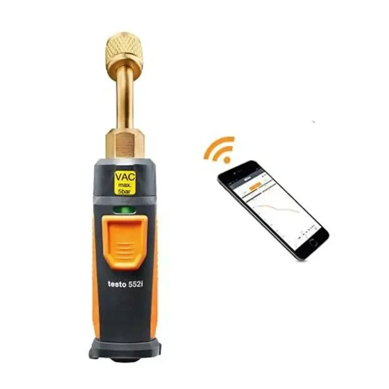 552 Digital Vacuum Gauge Testo 552i Smartphone App Controlled Wireless Air Conditioning Refrigeration Systems Vacuum Probe