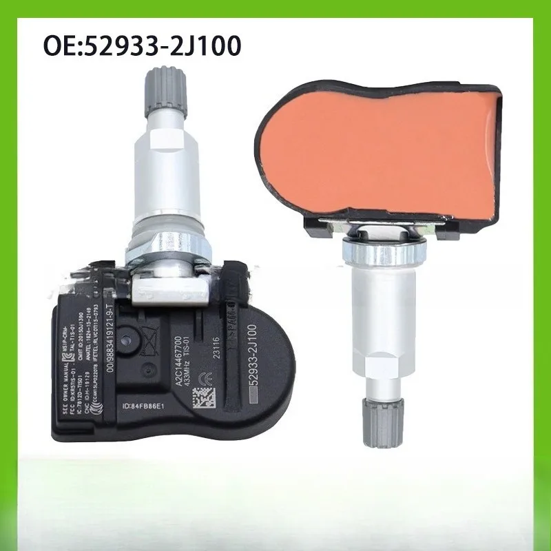 Qua для 4 шт. датчик давления в шинах TPMS 52933-3N100 для Accent Equus I30 Ix20 Kia Rio Ceed 52933-2J100 433 МГц Qua для 4 шт. датчик давления в шинах TPMS 52933-3N100 для Accent Equus I30 Ix20 Kia Rio Ceed 52933-2J100 433 МГц