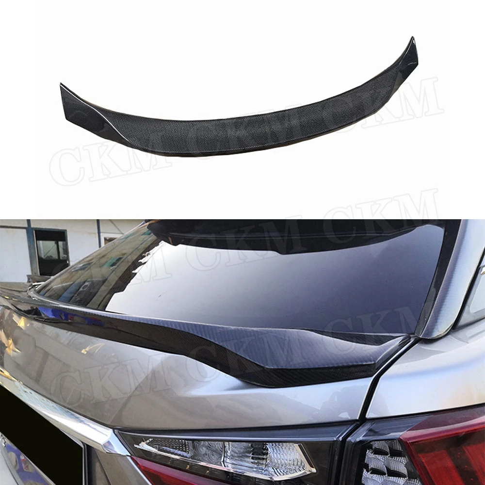 Carbon Fiber Rear Boot Middle Spoiler Wings For Lexus RX300 RX450H 2016-2020 Trunk Exterior Decoration