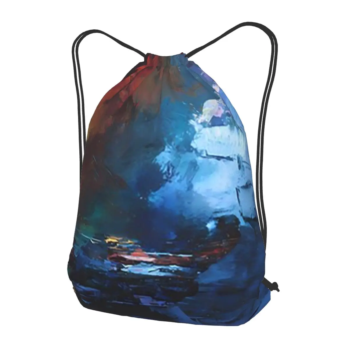 

Paint Life Aesthetic Landscapes Backpacks Casual Drawstring Bundle Pocket Sports Bag Book Bags for Travel School
