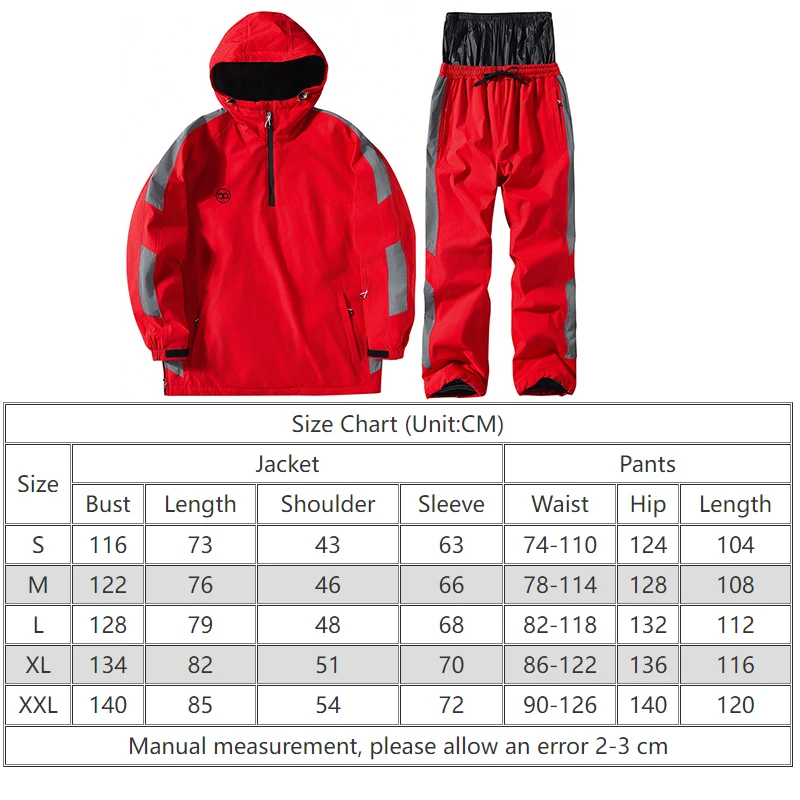 Outdoor Sport Man Skiën Sets Winter Waterdichte Mannen Sneeuw Pakken Capuchon Jassen Broek Berg Man Snowboard Kostuum Kleding