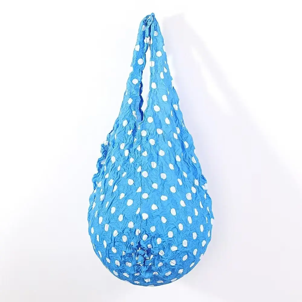 Reusable Bubble Foldable Stretch Bag Shopping Bag Large Capacity Magic Stretch Puff Bag Handheld Multi Purpose