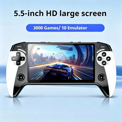 3000 Games X9 Handheld Video Game Console 5.5inch Screen Retro Video Game Player Built in 10 Emulators Support NES GBA GBC Gift