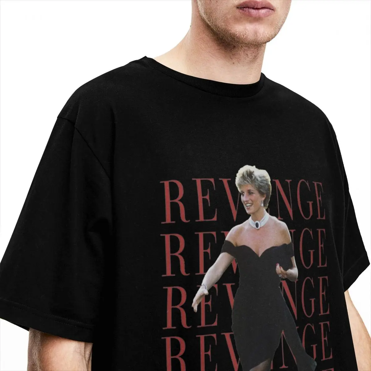 Princess Diana Revenge Dress T Shirts Accessories for Men Women Pure Cotton Funny Tee Shirt Short Sleeve Tops All Seasons