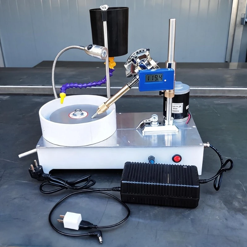 Gemstone Grinding Faceting Machine Polished Jewelry Polisher Flat Grinder Lapidary Machine 2800Rpm 120W