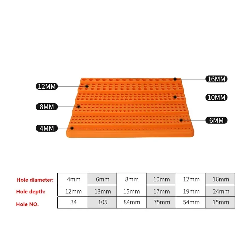 Router bit collecting box ER16 ER20 ER32 collets storage rack milling cutter plastic storage case cnc machine parts