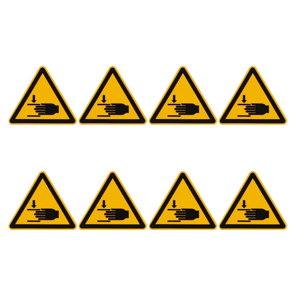 8-teilige Sicherheitswarnaufkleber, Tag für Kühlschrank, Gefahrenaufkleber, Zubehör, Logo