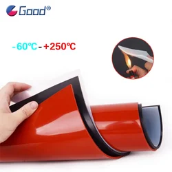 500*500mm Silicone Rubber Sheet White Silicone Film Gasket High Temperature Resistance Silica Gel Plate Red/Black/Translucent