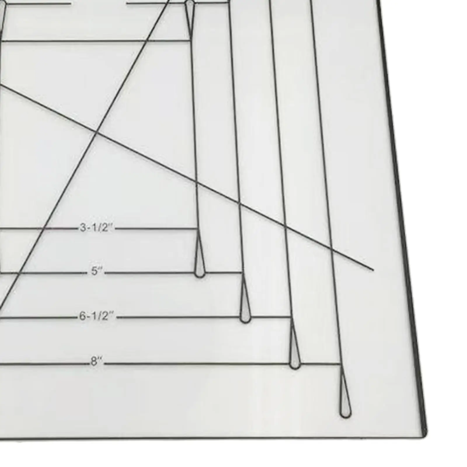 قالب اللحف لتقوم بها بنفسك صياغة اللحاف المرقعة نمط هندسي صنع تويست ن غرزة حاكم 3.5 ، 5 ، 6.5 ، 8,10 ''ستنسل