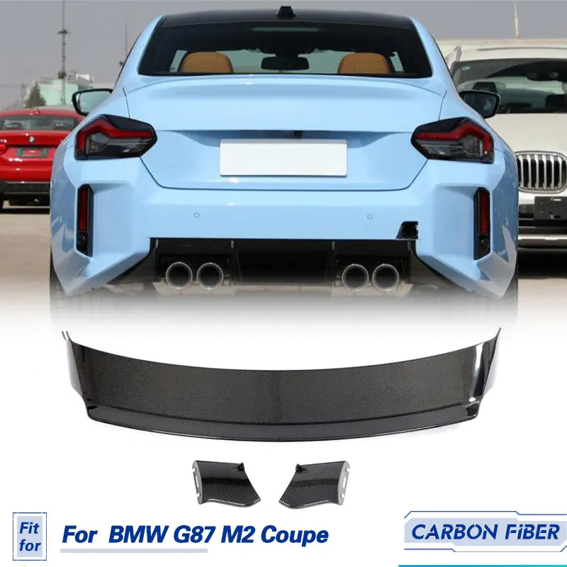 

Car Rear Trunk Spoiler Wing Real Carbon Fiber For BMW G87 M2 Coupe 2-Door 2023 Racing Rear Boot Lip Wing Lip Spoiler