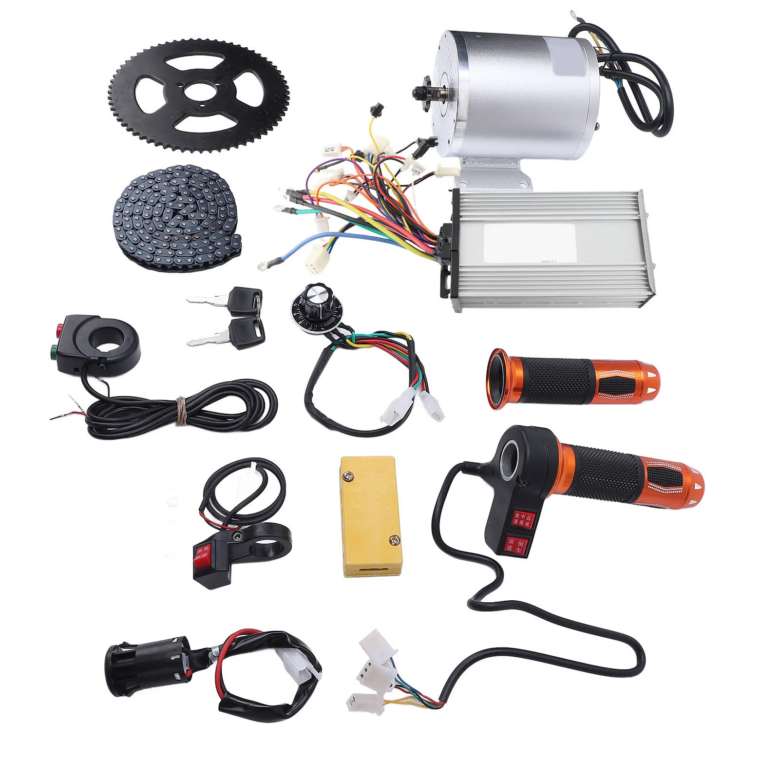 

Electric Brushless Direct Current Motor Kit 48V 1000W with Controller Throttle Scooter Motorcycle Conversion Parts