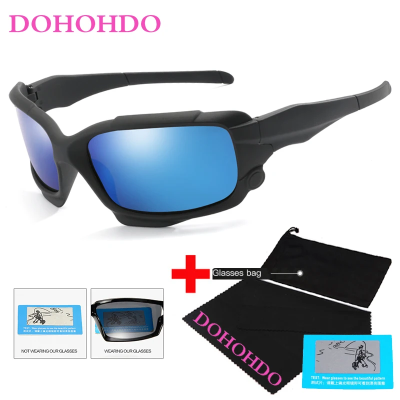 DOHOHDO Unisex Sport Polarized Night Vision Sunglasses Men\'s Retro Male Sun Glasses For Men Sunglasses HD Fashion Brands UV400