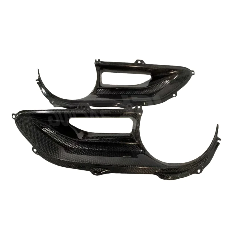 Dry Carbon Fiber Taillight Cover Body Kit, Taillight Frame Car Modification Kit for Ferrari 488 GTB GTS Upgraded Capristo Style