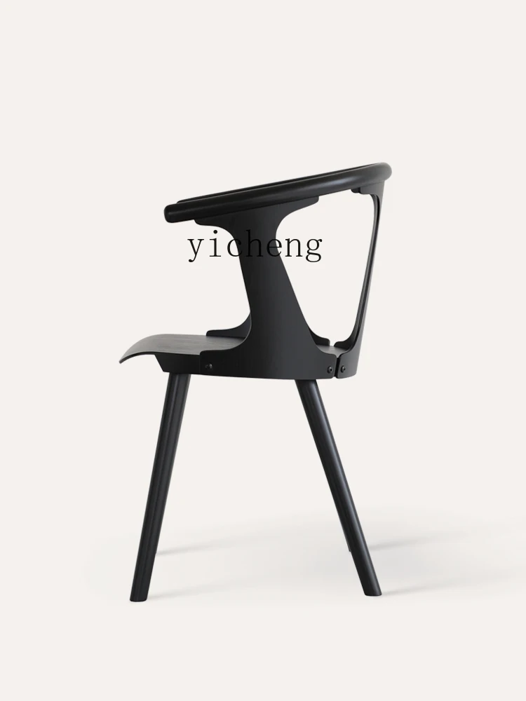 Zk Solid Wood Dining Chair Simple High-End Restaurant Design Designer Chair