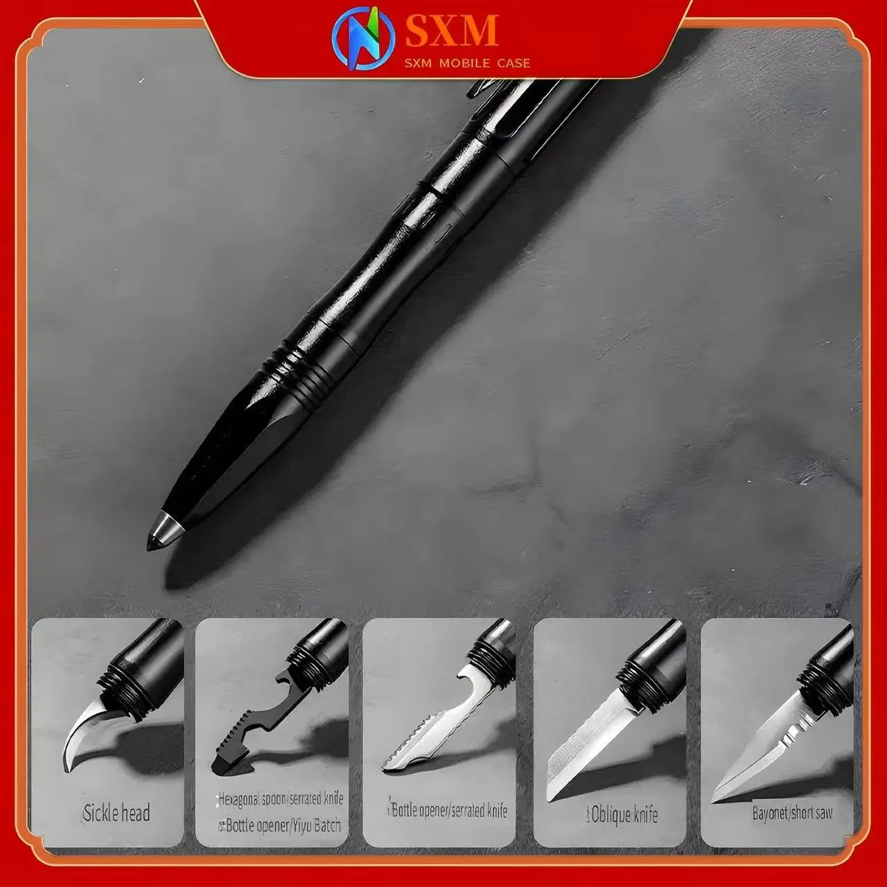 

Тактическая ручка, многофункциональная защитная ручка из вольфрамовой стали, практичное оборудование на открытом воздухе