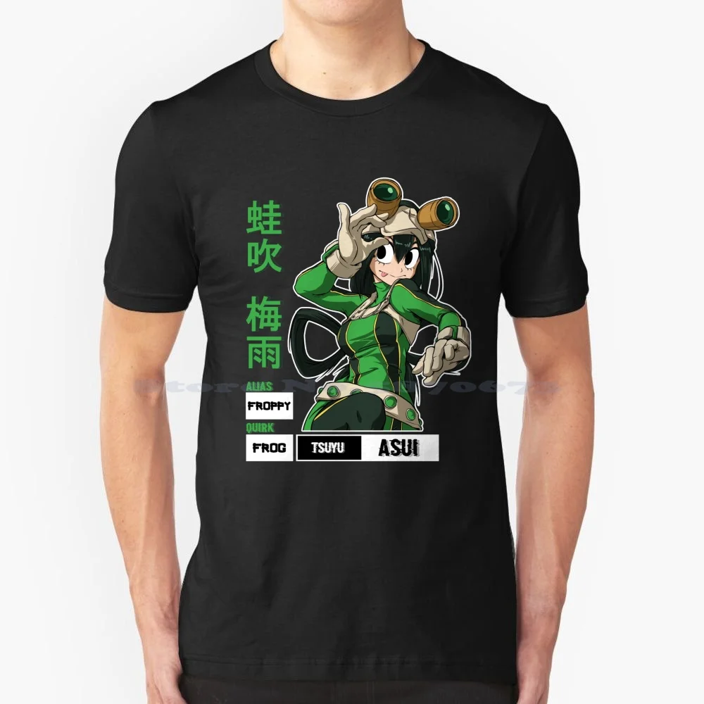 Boku No Hero Academia-- Tsuyu Asui Froppy T-Shirt T Shirt 100% Cotton Tee Boku No Hero Anime Manga All Might Deku Dynamight