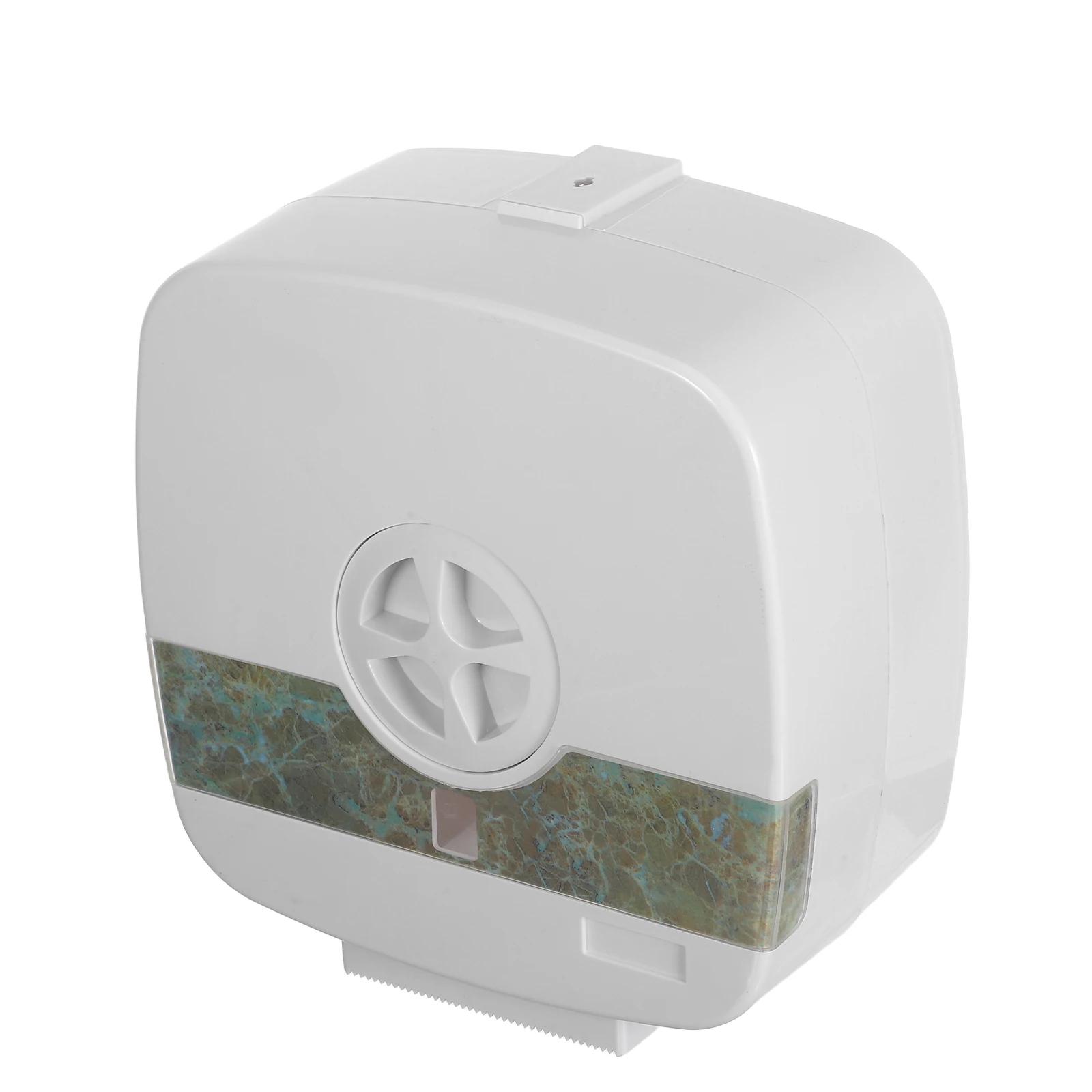 

Bathroom Tissue Box Holder Paper Towel Dispenser Roll Rack Storage Organizer Modern Design Sturdy Material Easy Install Space
