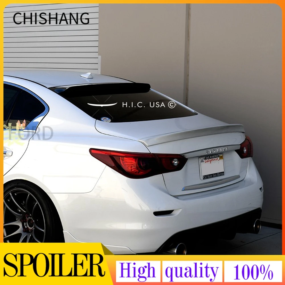 

For Infiniti Q50 Spoiler 2013+ High Quality PMMA material car roof sun visor spoiler