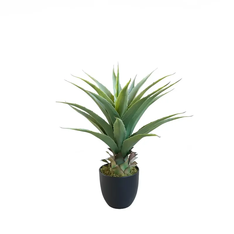 Artificial Agave Plants Fake Green Plants Made of China Agave Fiber and Sisal Hemp Plastic Agave Plants for Sale