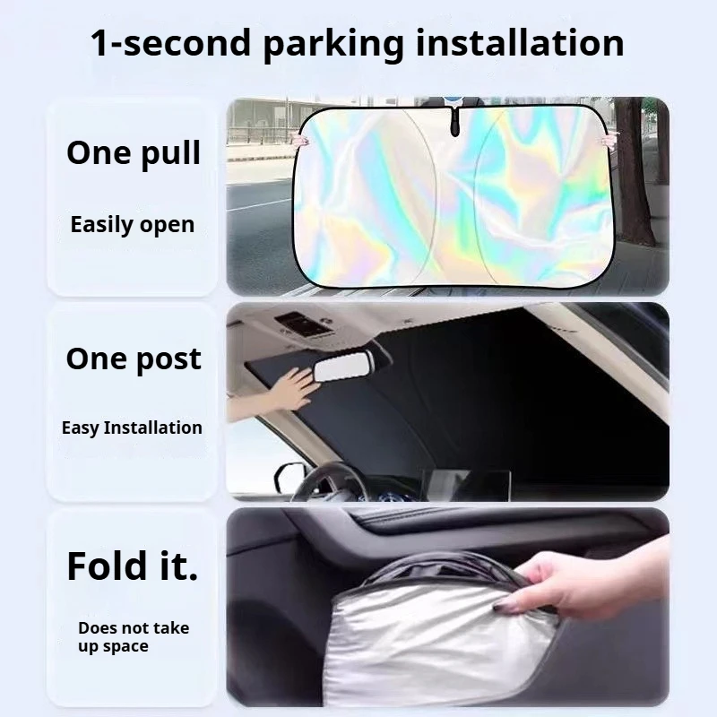 For Geely Emgrand Monjaro Coolray Azkarra Atlas Okavango Car Front Windshield Sunshade Cover Upgrade Laser  Anti-UV Accessories