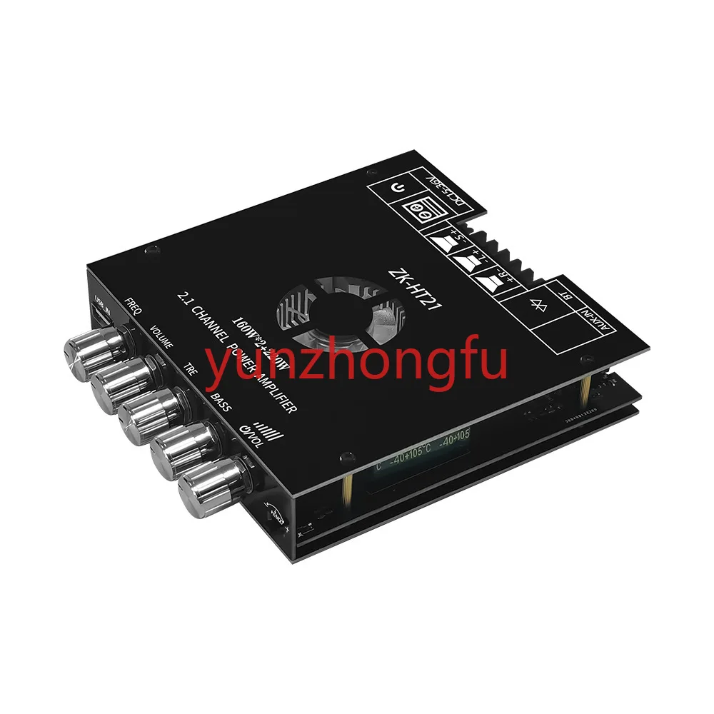 

ZK-HT21 Bluetooth Digital Power Amplification Module 2.1 Channel Audio Tuning High and Low Tone Super Dynamic Bass Boost