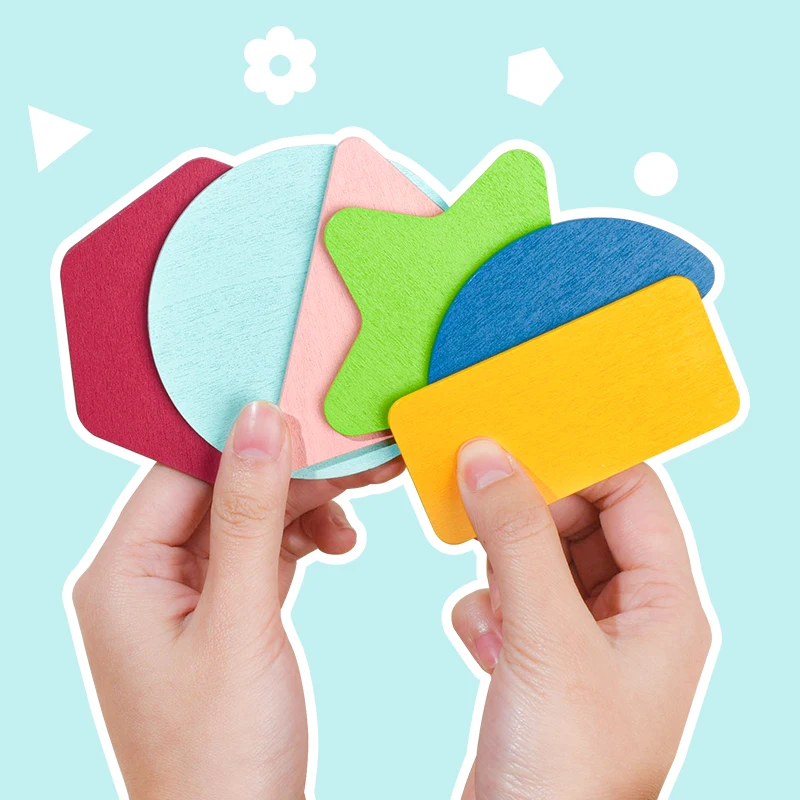 Quebra-cabeça de madeira brinquedos educativos para crianças bebê criança montessori aprendizagem inteligência educação pré-escolar pilha geométrica