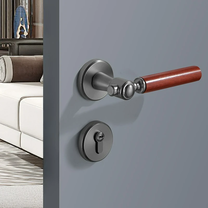 

Замок для межкомнатной двери, ручка для деревянной двери, бесшумный/магнитный, для дома, с раздельной ручкой