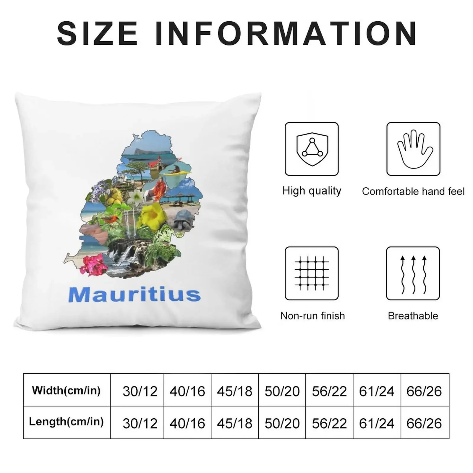 Mauritius Throw Pillow Pillowcases Bed Cushions luxury throw pillow covers christmas pillow case