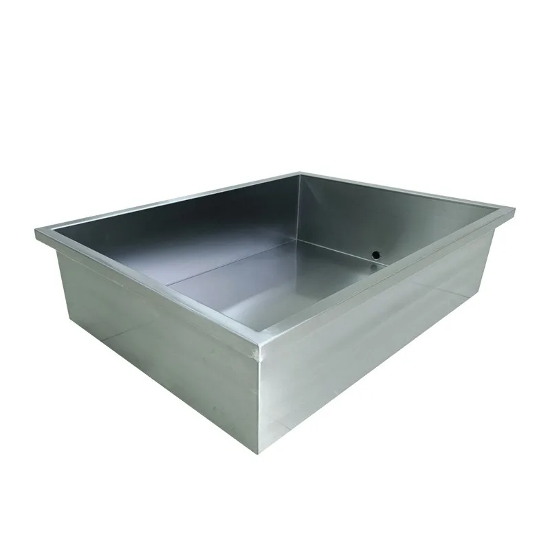 Stainless steel foot bath disinfection pool, pad sole sink food factory step foot bath