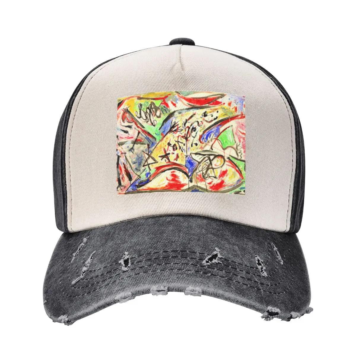 jackson pollock artwork Baseball Cap Streetwear Trucker Hat Women's Beach Men's