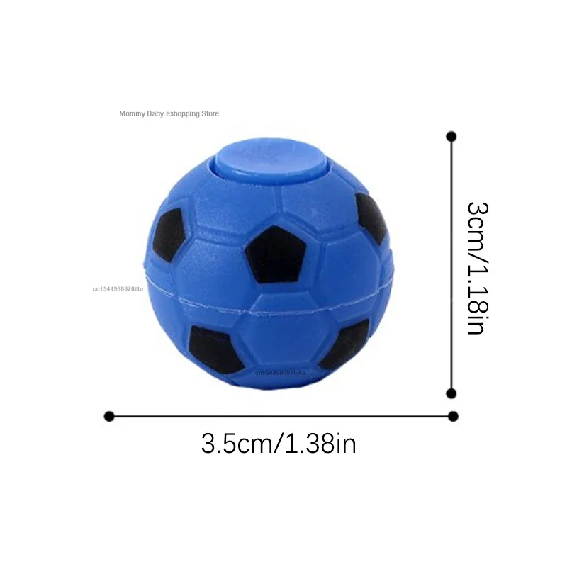 1Pc Mini Voetbal Draaibare Fidget Spinners Bal Speelgoed Voor Kinderen Voetbal Thema Verjaardagsfeest Gunsten Stress Verlichting Speelgoed