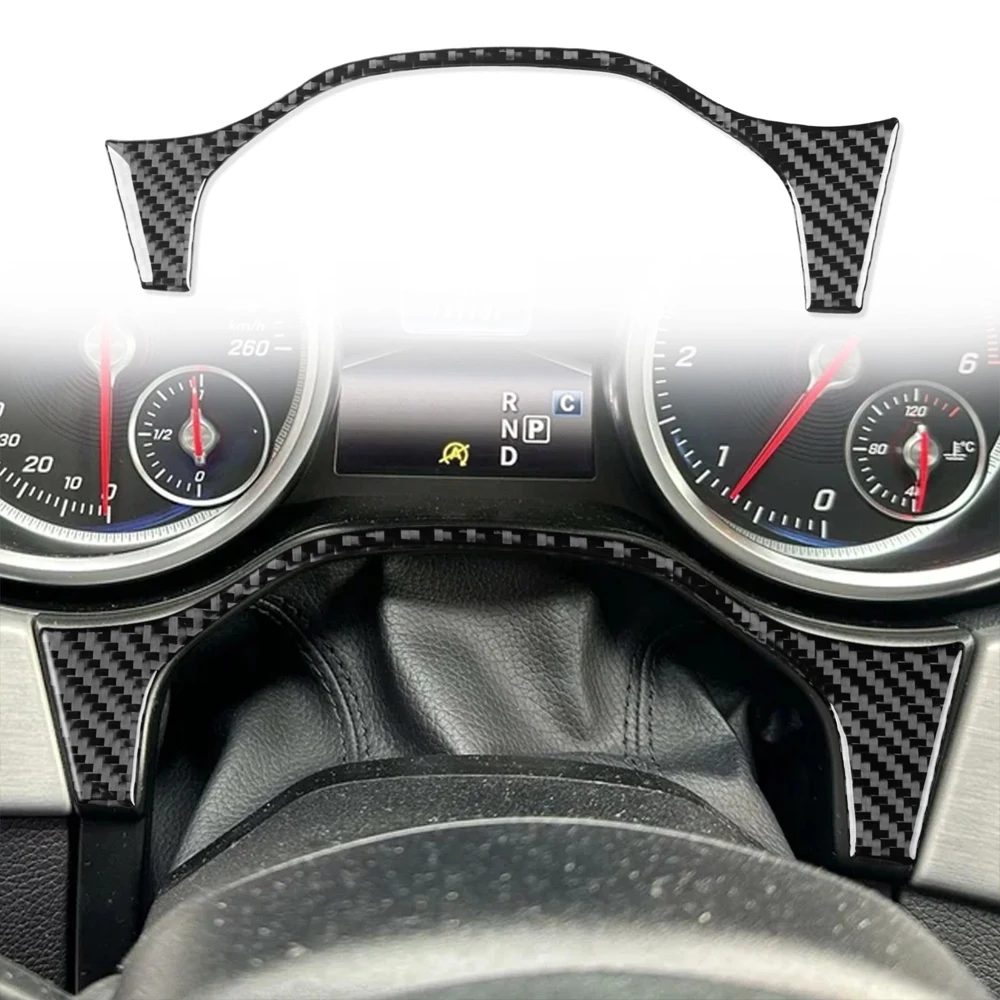 28Pcs Real Carbon Fiber Full Interior Central Console Dashboard Trim Kits For Benz GLE GLS W166 X166 2016 2017 2018 2019