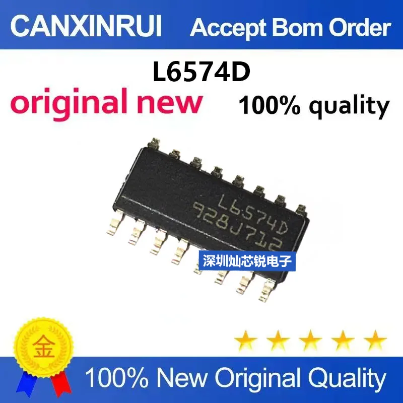 (5-100pieces)Brand New Original L6574D L6574 SOP16 16-Pin SMD Power Management Chip