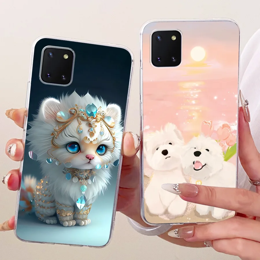 For Samsung Galaxy Note10 Lite Case Cartoons Soft TPU Silicone Protection Phone Cover For Samsung SM-N770F Note 10lite Coque