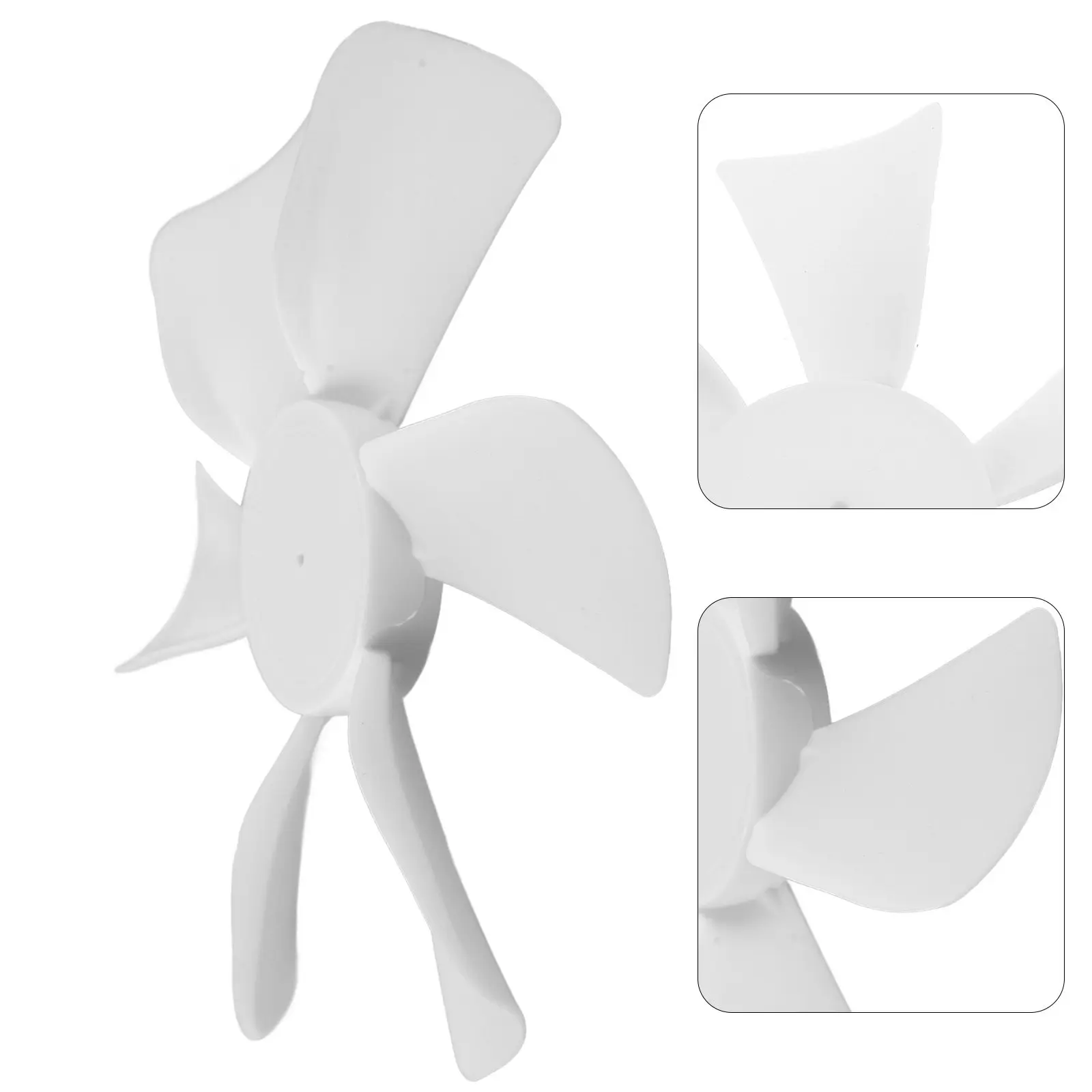 6 Inch Rv Vent Fan Blade Replacement D Shaft for Rv Roof Vents Bathroom Camper Range Hood Ventilation Fan Round Bore Vent