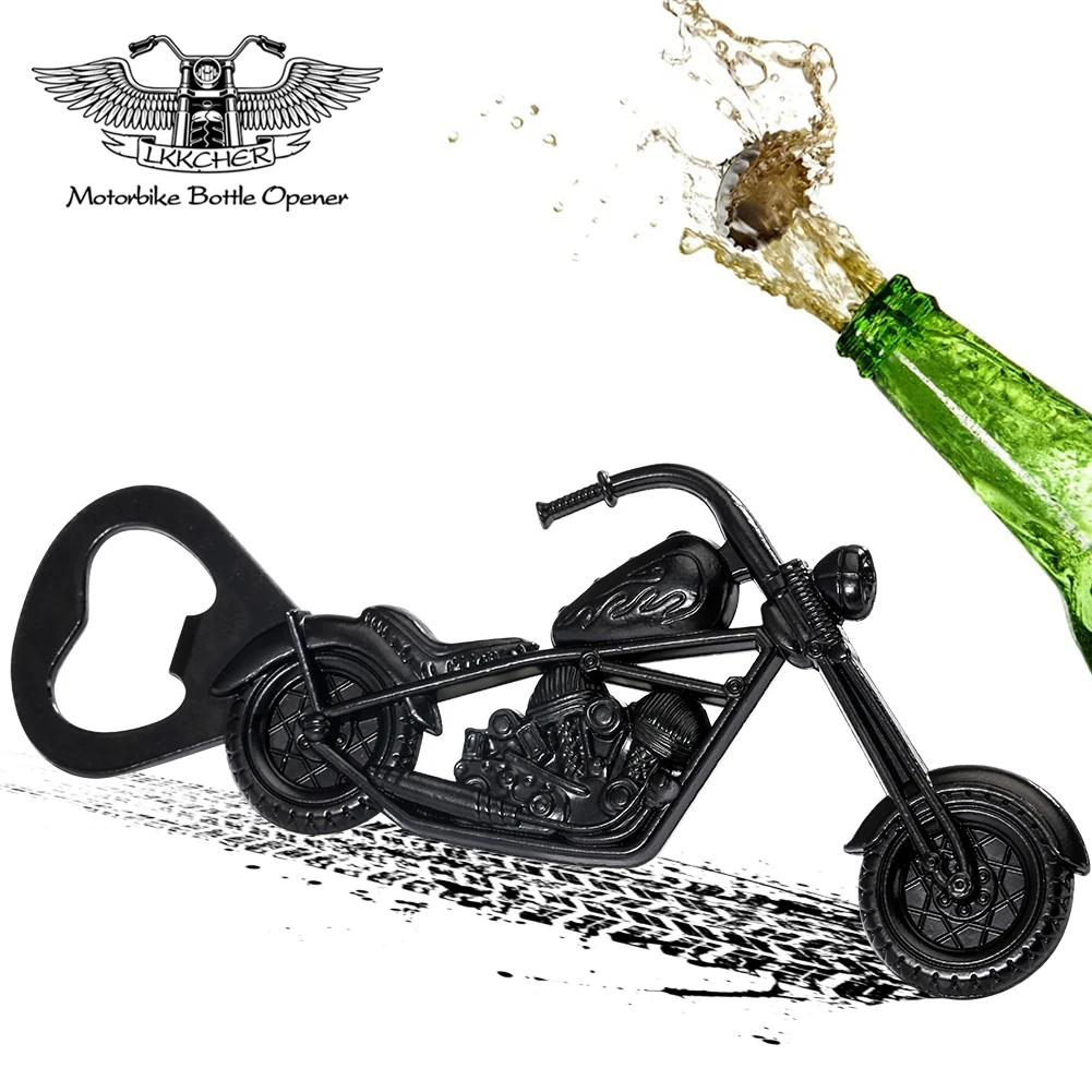 

LKKCHER Beer Opener Luxury Motorcycle Design Wedding Favor Party Home Bar Portable Bottle Opener decoration Gift Set Abridor