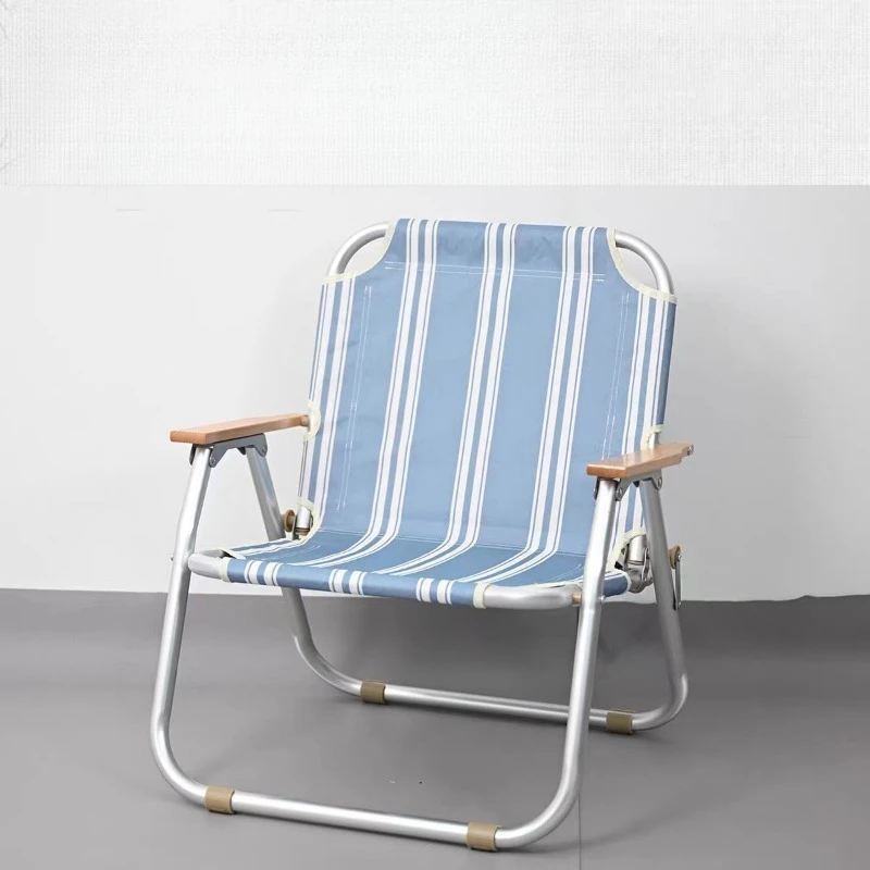 

Aluminum alloy tube folding chair, single leisure chair outdoor camping supplies